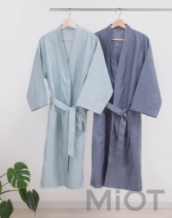 Халат Xiaomi ZaxArt Linen Couple Nightgown Grey 175/96A